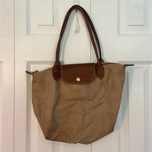 Tan Longchamp Tote